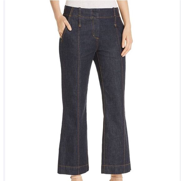 Tory Burch Denim - Tory Burch Cropped Flare Jeans in Resin Rinse Size 28